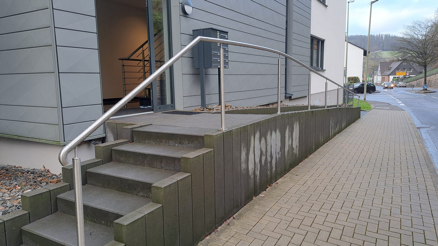 Handlauf Außentreppe – Metallbau Stienen GmbH