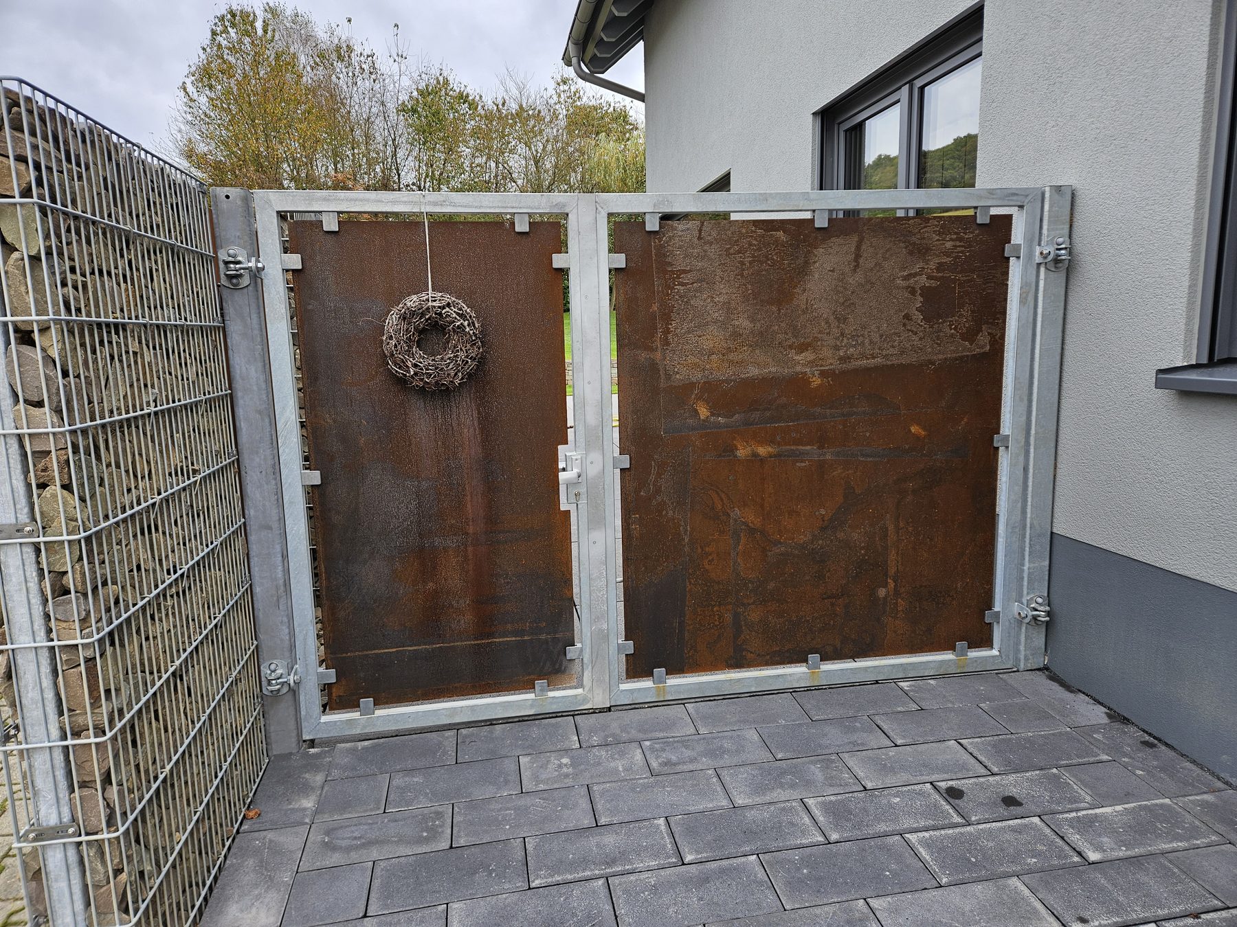 Gartentor Cortenstahl – Metallbau Stienen GmbH